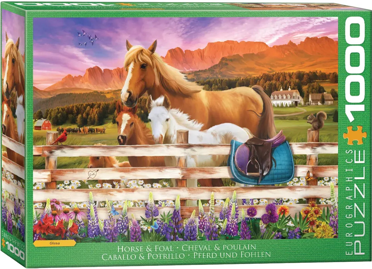 Eurographics Horse & Foal 1000 piece Puzzle.