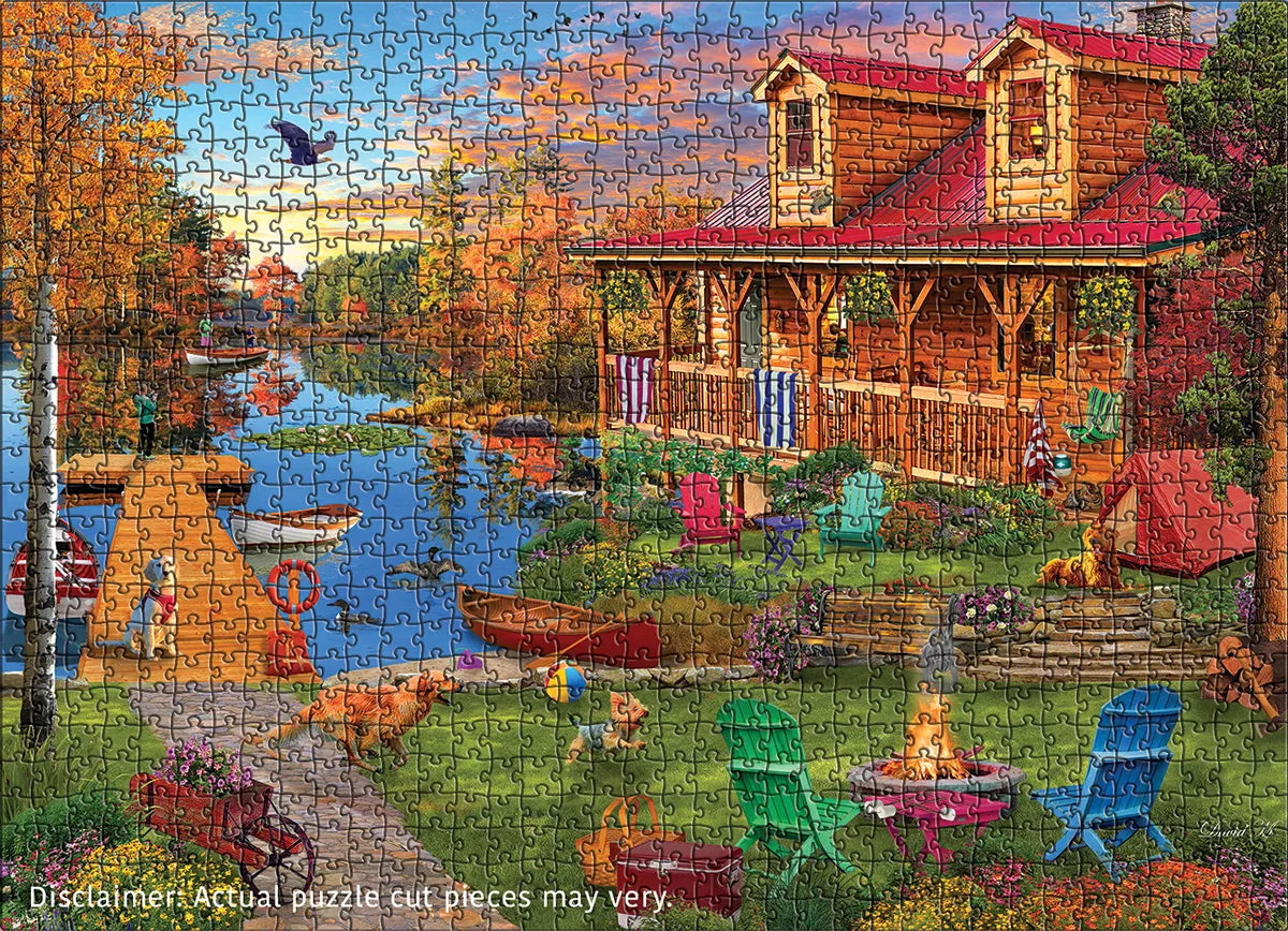 Eurographics Adventures at the Lake 1000 piece Puzzle.