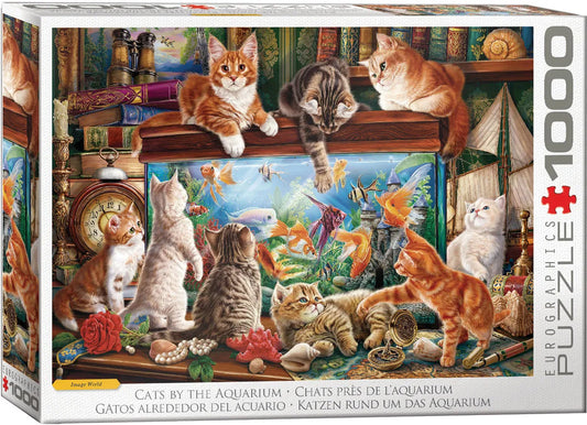 Eurographics Cats by the Aquarium 1000 piece Puzzle.