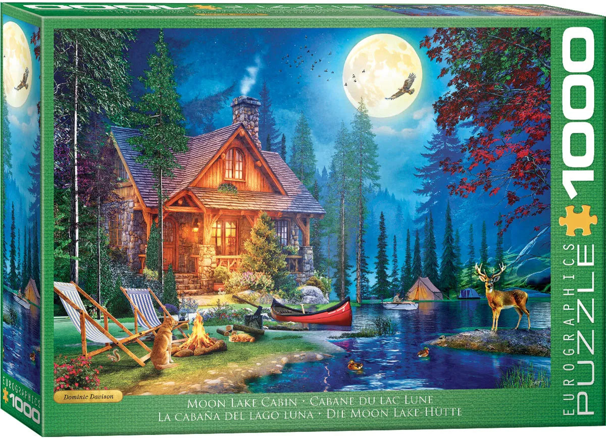 Eurographics Moon Lake Cabin 1000 piece Puzzle.