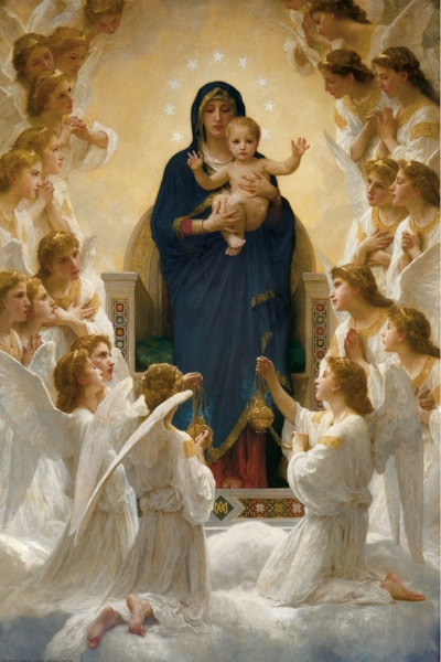 Eurographics Virgin with Angels by William Adolphe Bouguereau 1000-Piece Puzzle