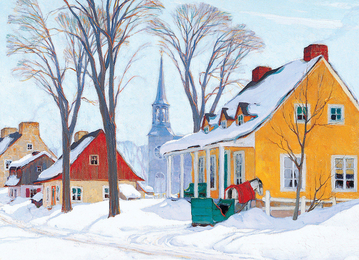 EUROGRAPHICS Winter Morning in Baie-St-Paul by Clarence Gagnon 1000-Piece Puzzle