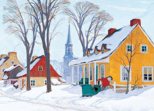 EUROGRAPHICS Winter Morning in Baie-St-Paul by Clarence Gagnon 1000-Piece Puzzle