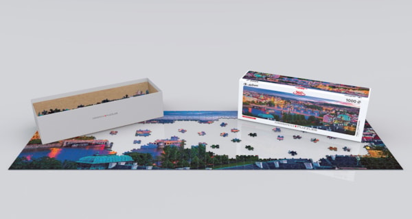 Eurographics Praque Czech Republic Panorama 1000-Piece Puzzle