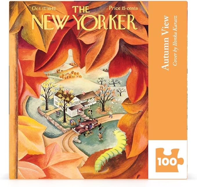 NEW YORK PUZZLE COMPANY, THE NEW YORKER, Autumn View Mini, 100 pcs (Oct 17, 1942)