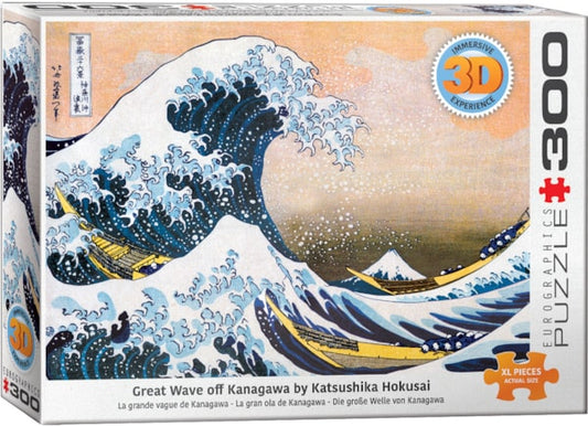 EUROGRAPHICS Great Wave off Kanagawa (Lenticular 3D) XL Oversize 300  Puzzle