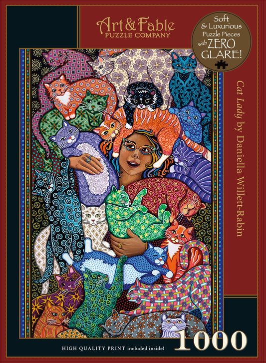 ART & FABLE Cat Lady 1000 PCS