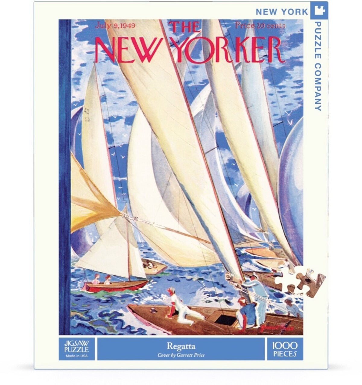 NEW YORK PUZZLE COMPANY, THE NEW YORKER, Regatta, 1000 pcs (July 9, 1949)
