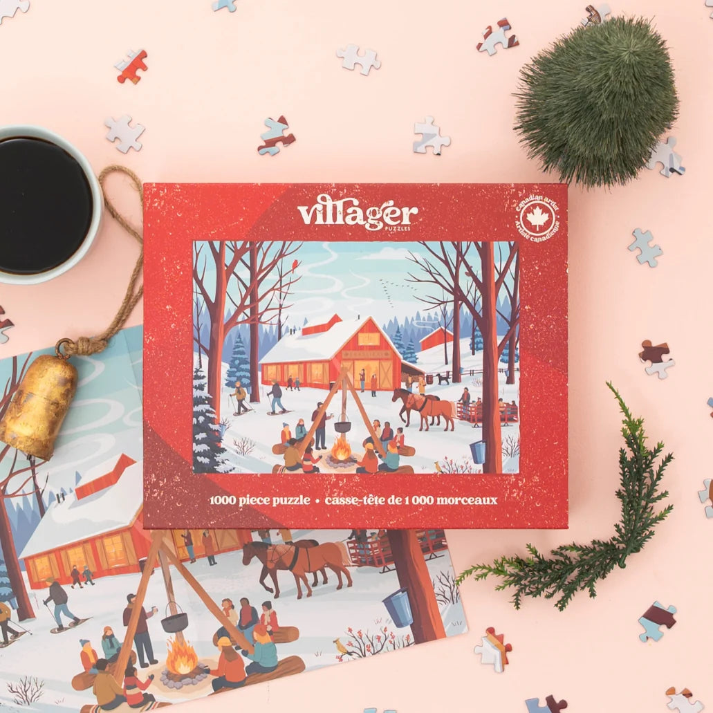 VILLAGER, Cabane à sucre | 1000-Piece Puzzle for Adults | Designed in Canada by Diana Pinnell