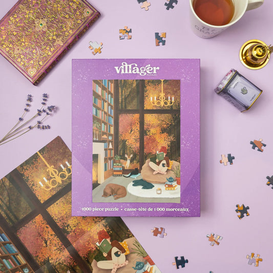 VILLAGER Dream Library | 1000-Piece Puzzle for Adults | Designed in Canada by Tara Younggren