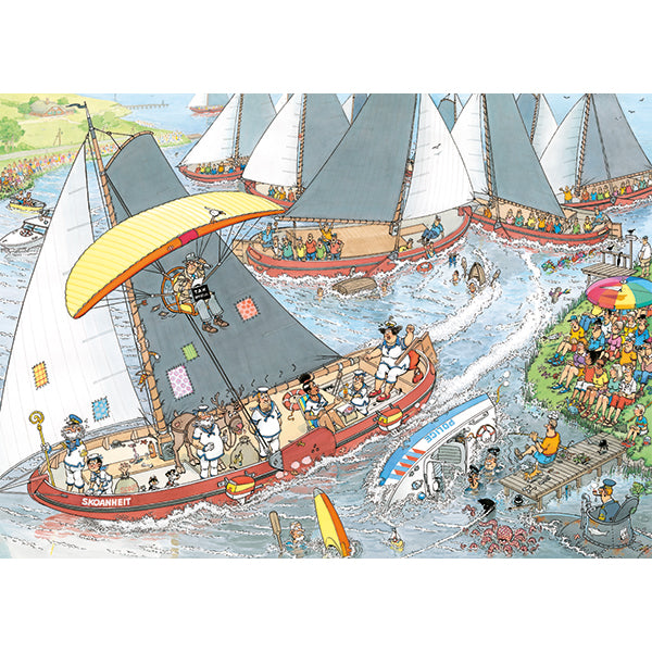 JUMBO  Jan van Haasteren JVH The Cheese Market & Sailboat Race, 2 X1000 pcs