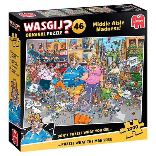 JUMBO Wasgij Original 46, Middle Aisle Madness! 1000pcs