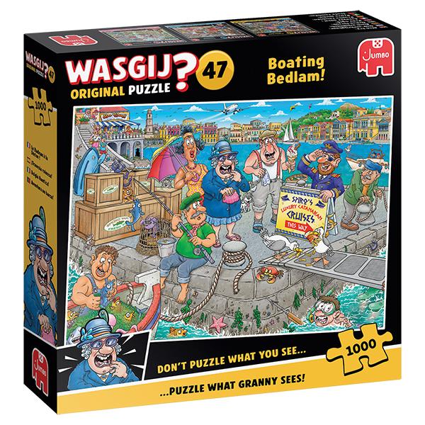 JUMBO, Wasgij Original #47, Boating Bedlam! 1000 pcs