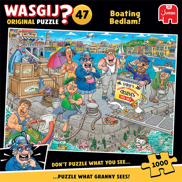 JUMBO, Wasgij Original #47, Boating Bedlam! 1000 pcs