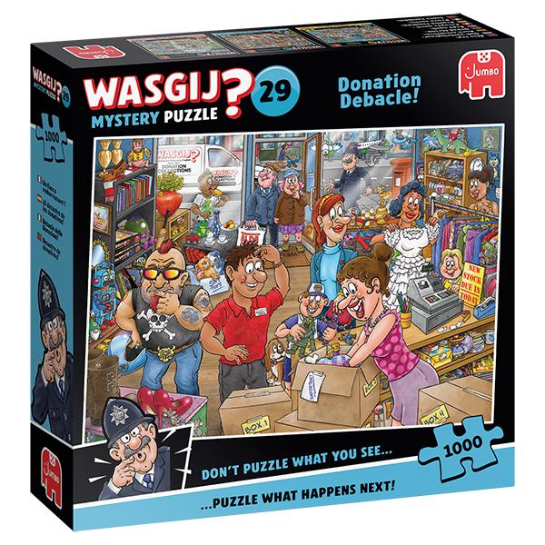 JUMBO  Wasgij Mystery 29, Donation Debacle 1000pcs