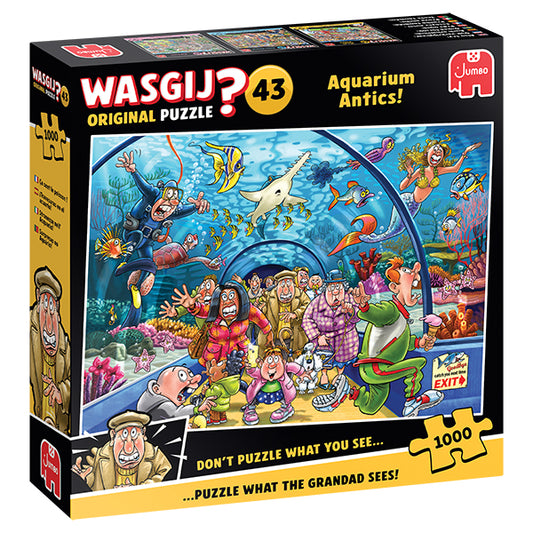 JUMBO, Wasgij Original 43, Aquarium Antics! 1000 pcs