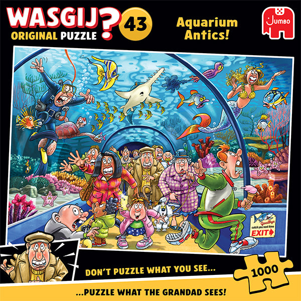JUMBO, Wasgij Original 43, Aquarium Antics! 1000 pcs