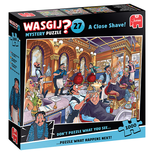 JUMBO Wasgij Mystery 27, A Close Shave! 1000pcs
