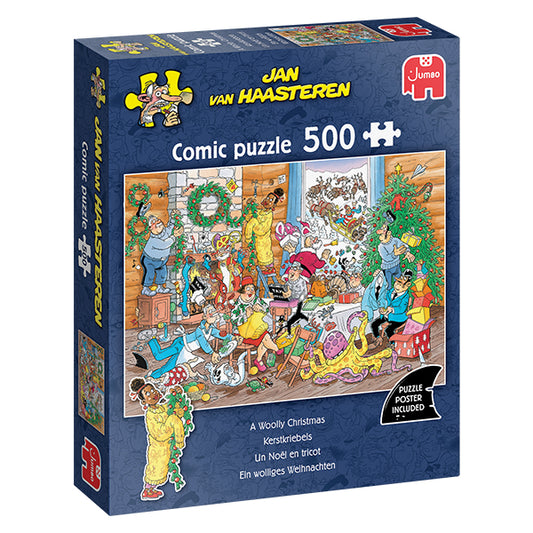 JUMBO, Jan van Haasteren, JVH, A Woolly Christmas, 500 pcs