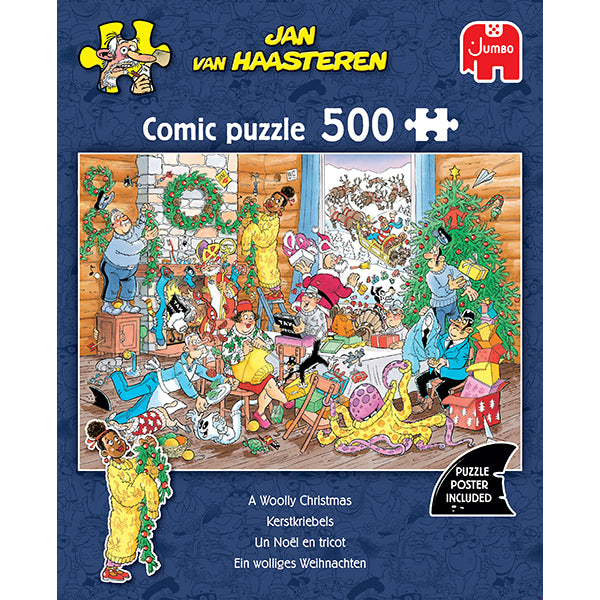 JUMBO, Jan van Haasteren, JVH, A Woolly Christmas, 500 pcs