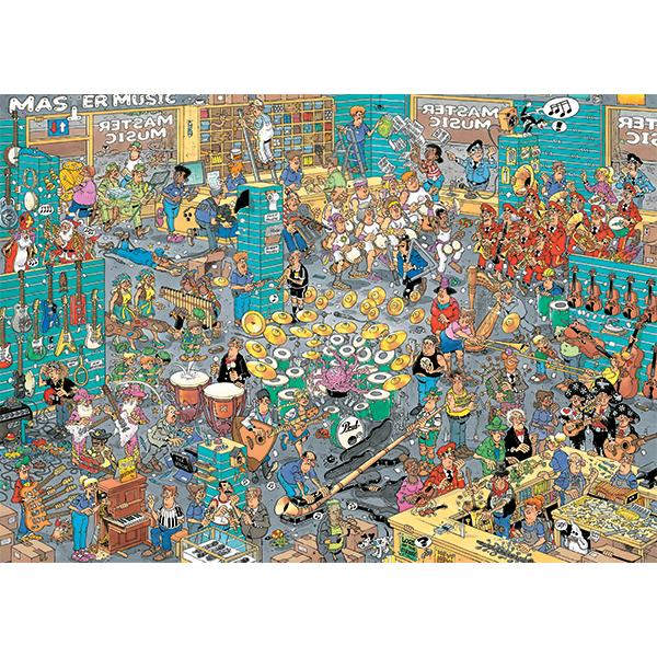 JUMBO Jan van Haasteren  JVH The Music Shop & Holiday Jitters, 2X 1000pcs