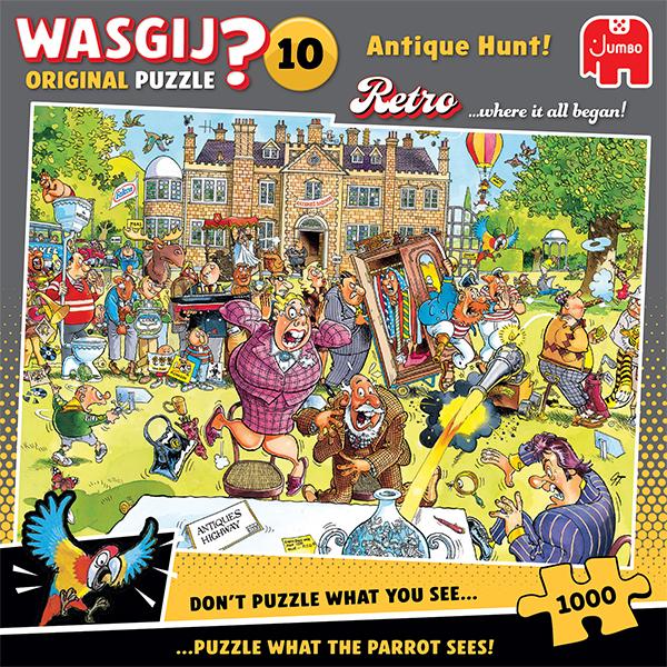 JUMBO, Wasgij Original Retro 10, Antique Hunt! 1000 pcs