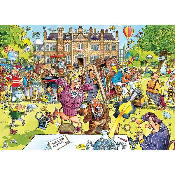 JUMBO, Wasgij Original Retro 10, Antique Hunt! 1000 pcs