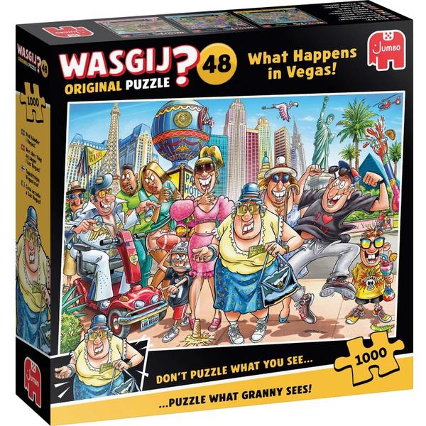 JUMBO, Wasgij Original 48, What happens in Vegas! 1000 pcs