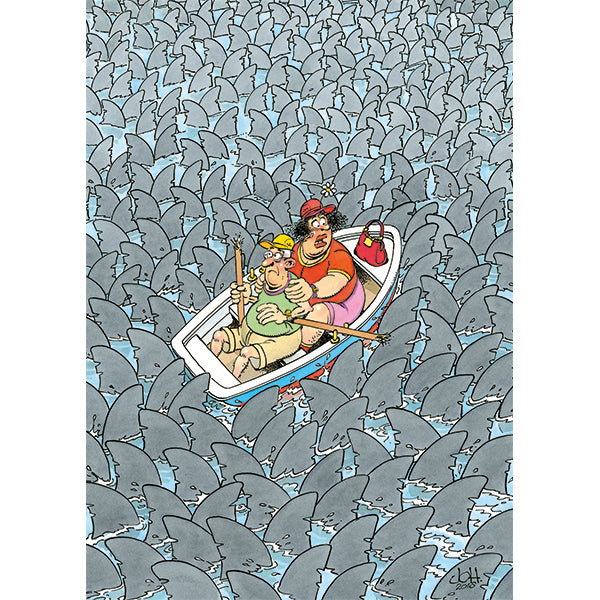 JUMBO Jan van Haasteren JvH EXPERT 1, Shark Mania 500pcs