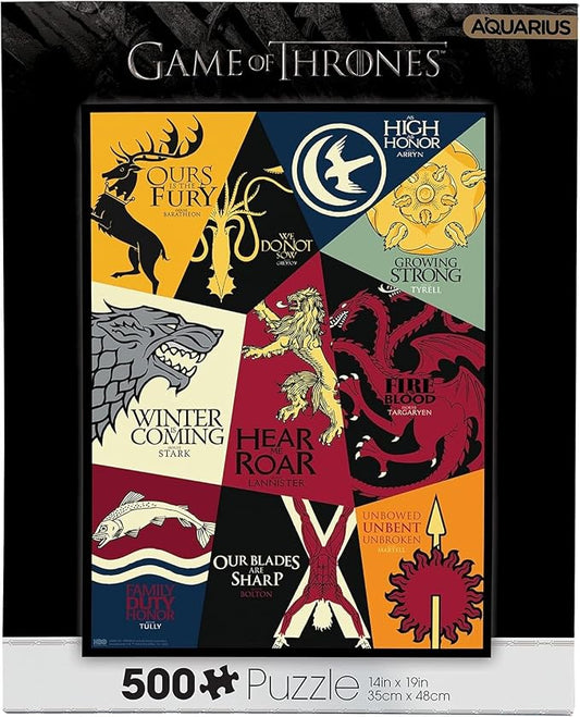 AQUARIUS Game of Thrones Motto Puzzle (500 Piece Jigsaw Puzzle)