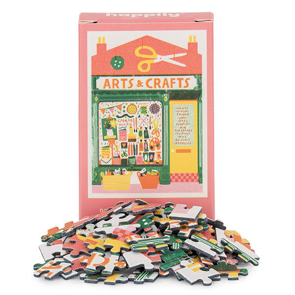 HAPPILY, Arts & Craft - 99 Piece Mini Jigsaw Puzzle