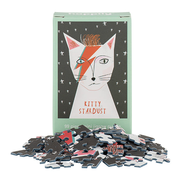 HAPPILY Kitty Stardust - 99 Piece Mini Jigsaw Puzzle
