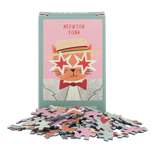 HAPPILY Meowton John - 99 Piece Mini Jigsaw Puzzle