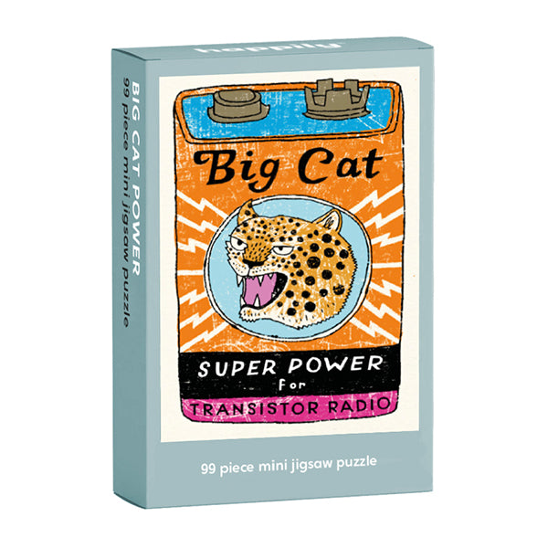 HAPPILY Big Cat Power - 99 Piece Mini Jigsaw Puzzle