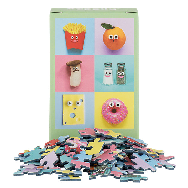 HAPPILY, Foodies - 99 Piece Mini Jigsaw Puzzle