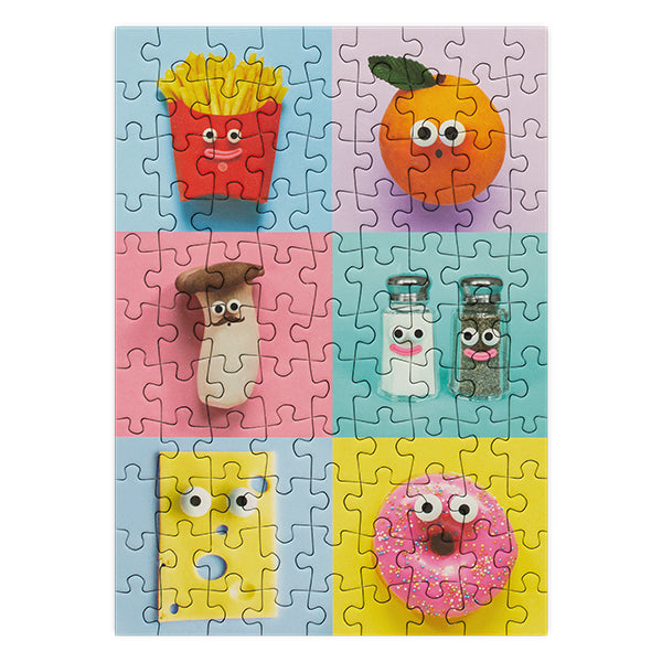 HAPPILY, Foodies - 99 Piece Mini Jigsaw Puzzle
