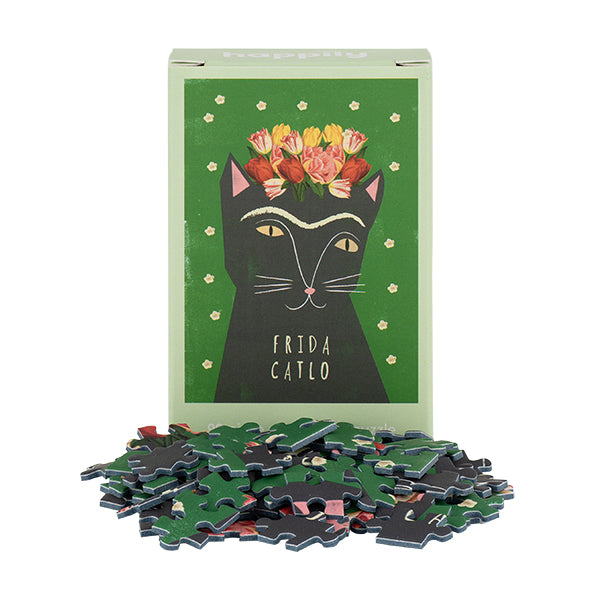 HAPPILY Frida Catlo - 99 Piece Mini Jigsaw Puzzle