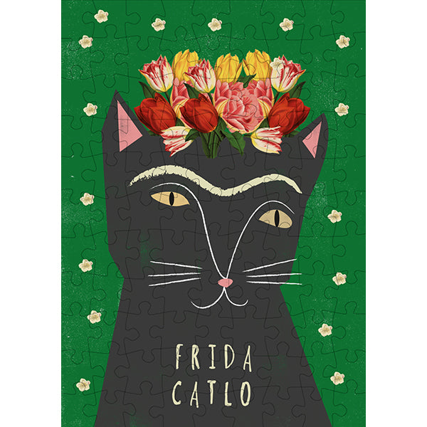 HAPPILY Frida Catlo - 99 Piece Mini Jigsaw Puzzle