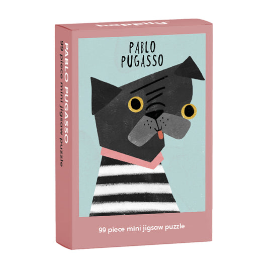 HAPPILY Pablo Pugcasso - 99 Piece Mini Jigsaw Puzzle