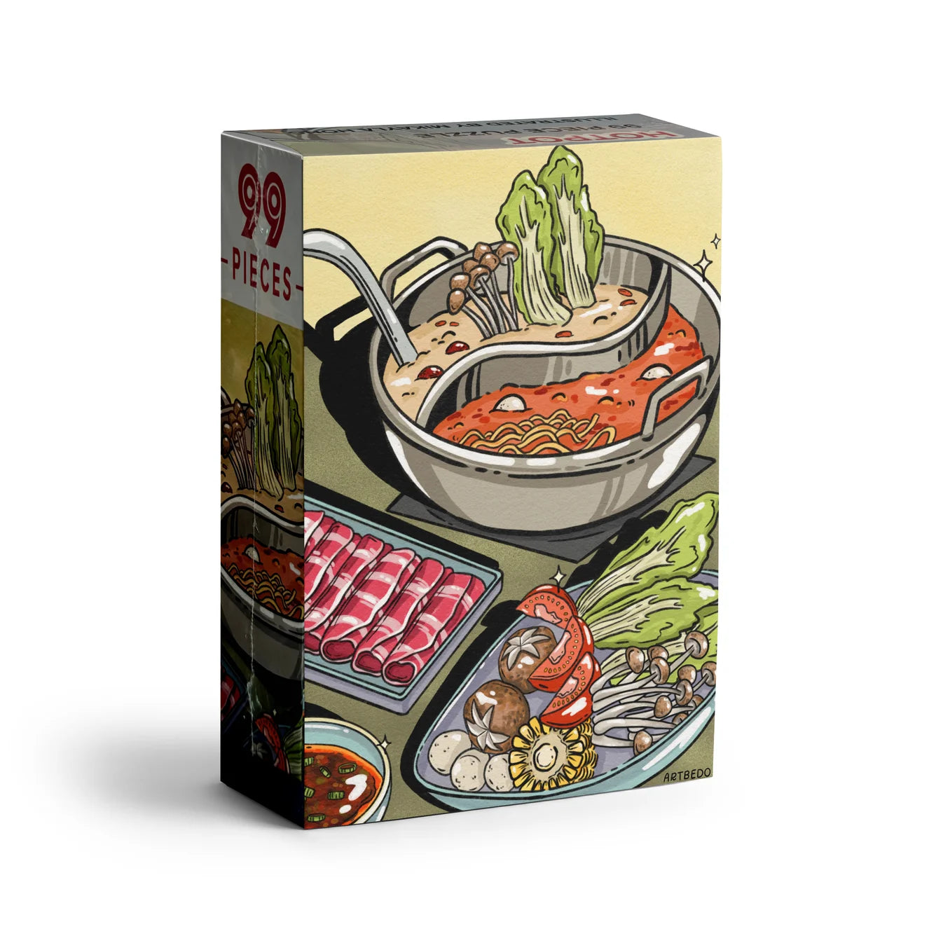 ARCADIA PUZZLES, Hotpot, 99 pieces