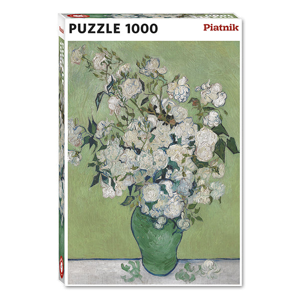 PIATNIK Van Gogh - Vase with white roses 1000pcs