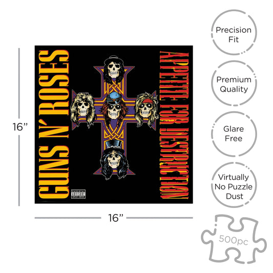 ROCK SAWS Guns N’ Roses Appetite For Destruction 2 (500 Piece Jigsaw Puzzle)