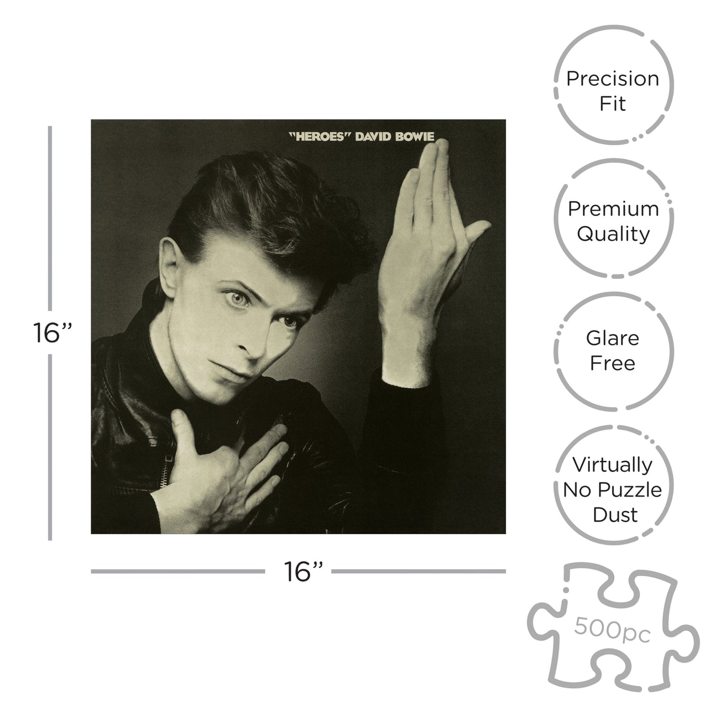 ROCK SAWS David Bowie Heroes (500 Piece Jigsaw Puzzle)
