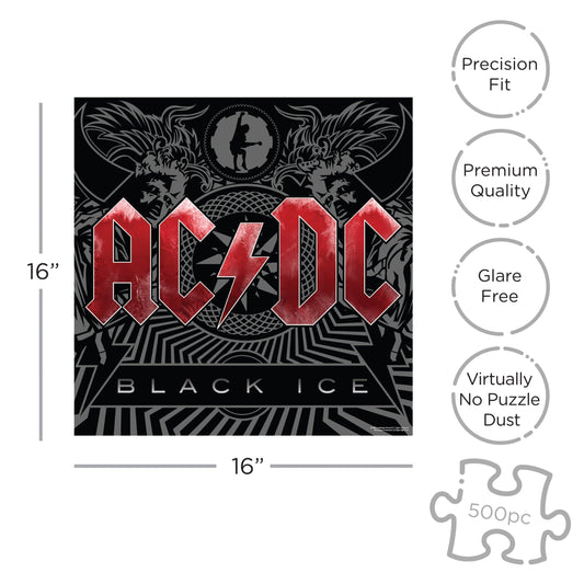 ROCK SAWS AC/DC Black Ice (500 Piece Jigsaw Puzzle)