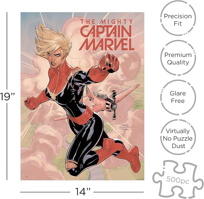 AQUARIUS Marvel Captain Marvel Cover 500 pc Puzzle