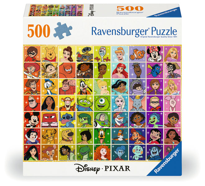 RAVENSBURGER Disney & Pixar Color Palette 500 pc Puzzle
