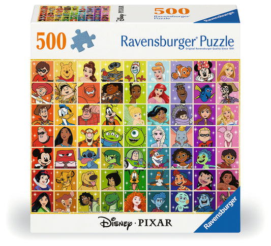 RAVENSBURGER Disney & Pixar Color Palette 500 pc Puzzle