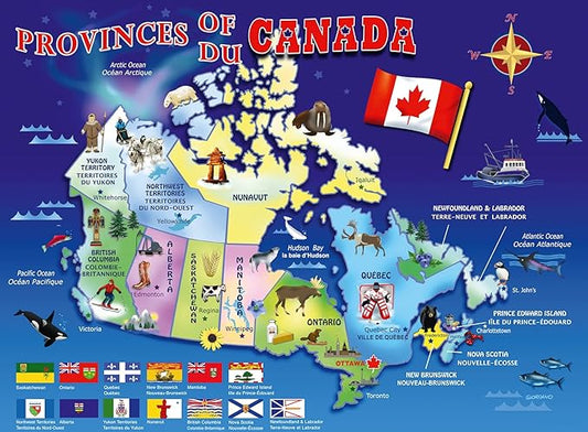 RAVENSBURGER Map of Canada 100 pc Puzzle