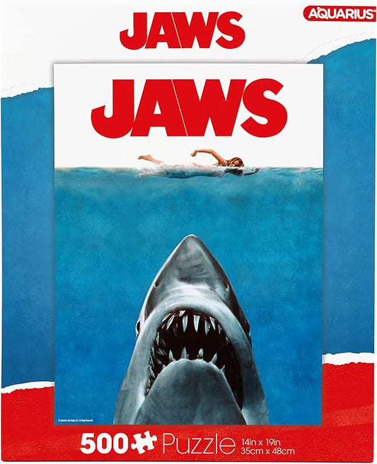 AQUARIUS Jaws Movie One Sheet Puzzle (500 Piece Jigsaw Puzzle)