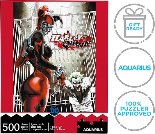 AQUARIUS Harley Quinn and The Joker 500 pc Puzzle